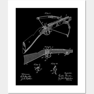 Crossbow Vintage Patent Hand Drawing Posters and Art